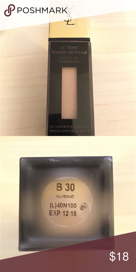 ysl fusion ink foundation b30 almond|YSL foundation color chart.